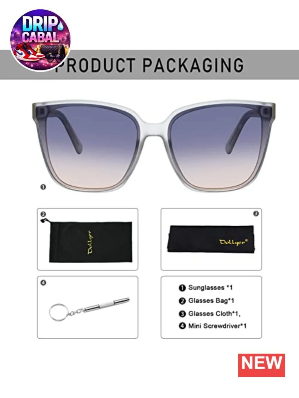 Retro Oversized Square Sunglasses UV400 TR90 Lightweight Unisex
